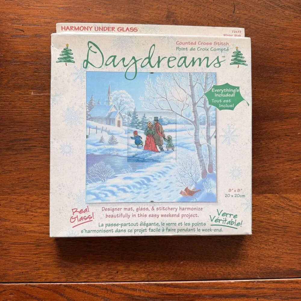 Dimensions Daydreams Cross Stitch Embroidery Kits Lot of 3 Under Glass Unused